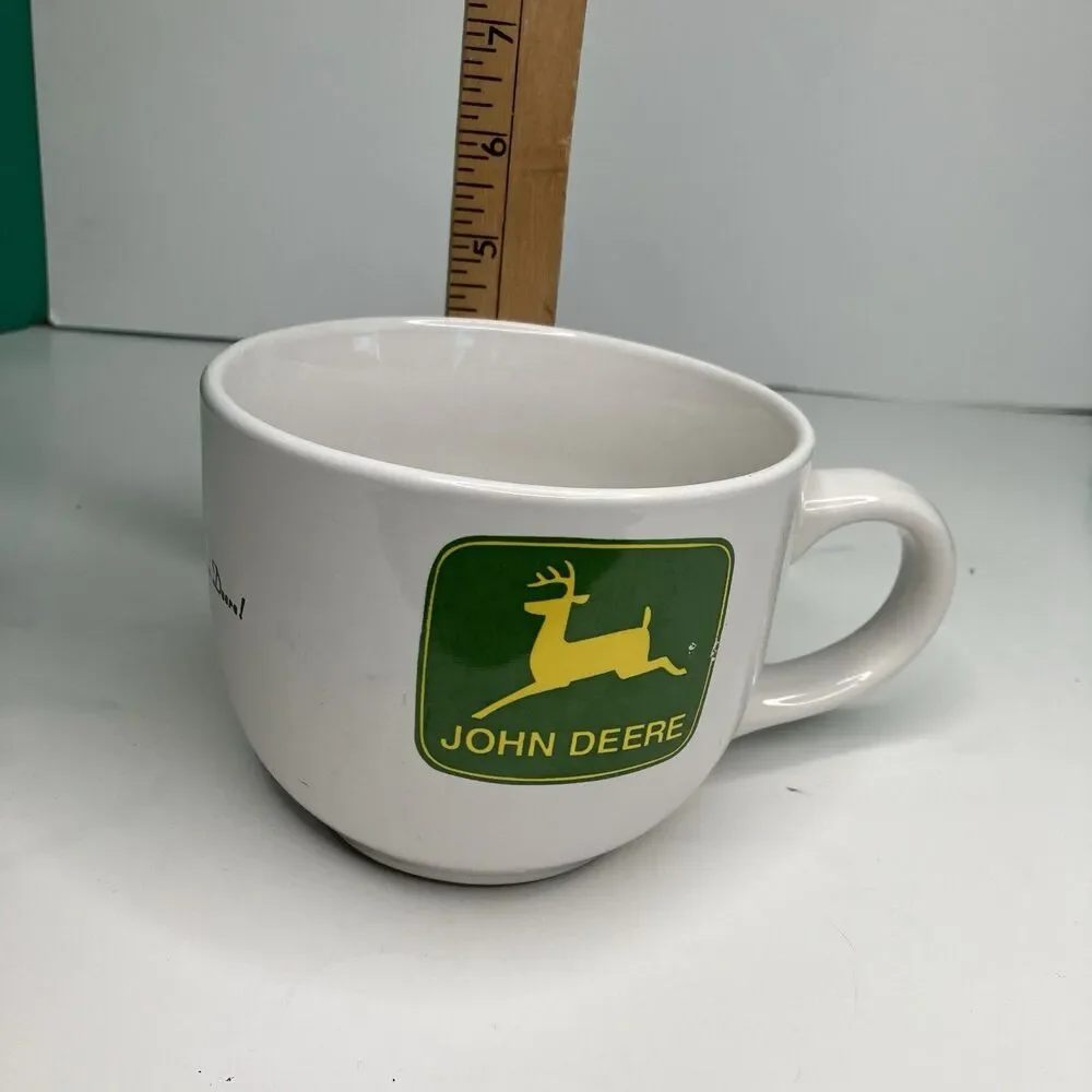 John Deere Oversized Coffee Mug Soup Cup by Gibson 24 OZ John Deer Tractor